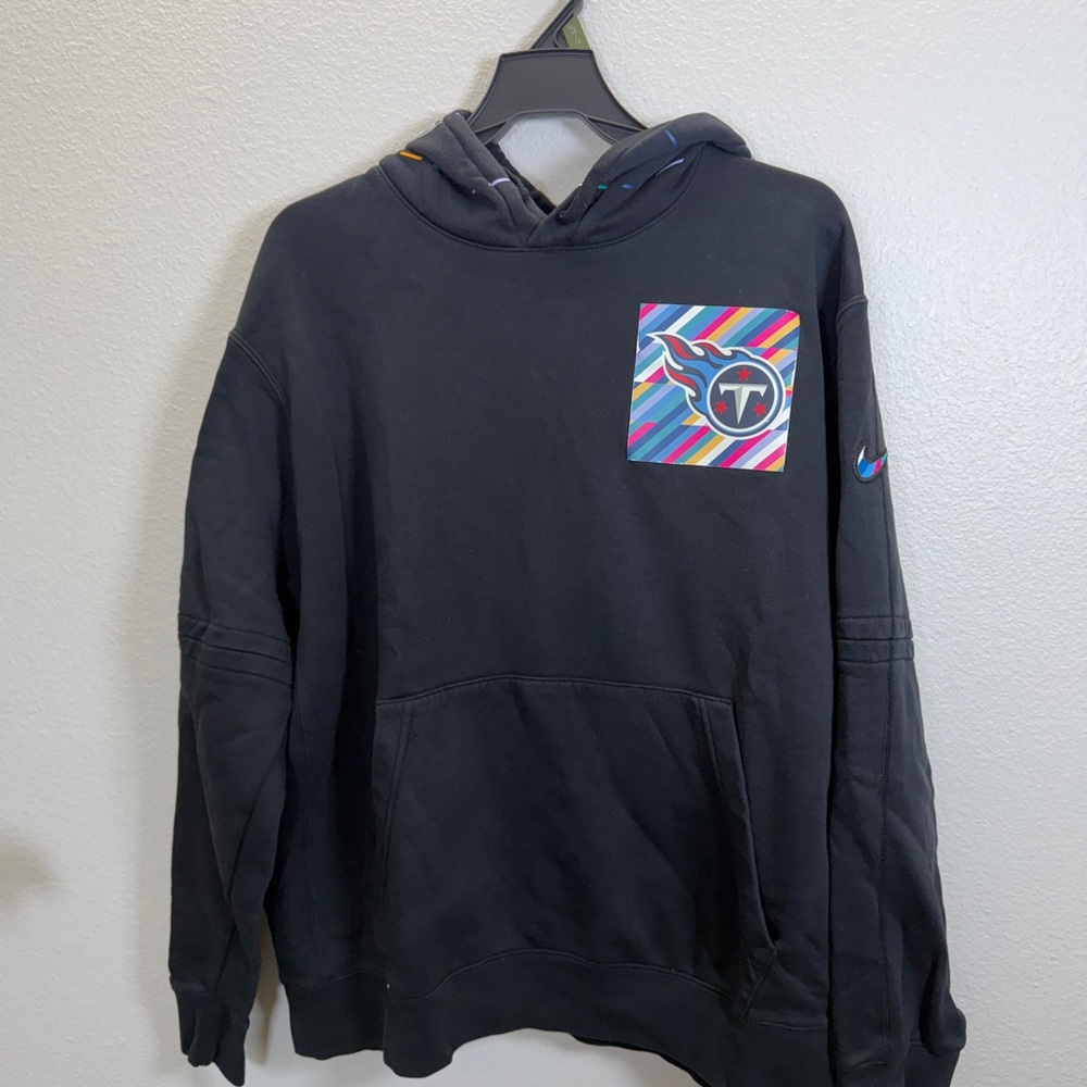 Nike Black Hoodie with Multicolor Pocket
